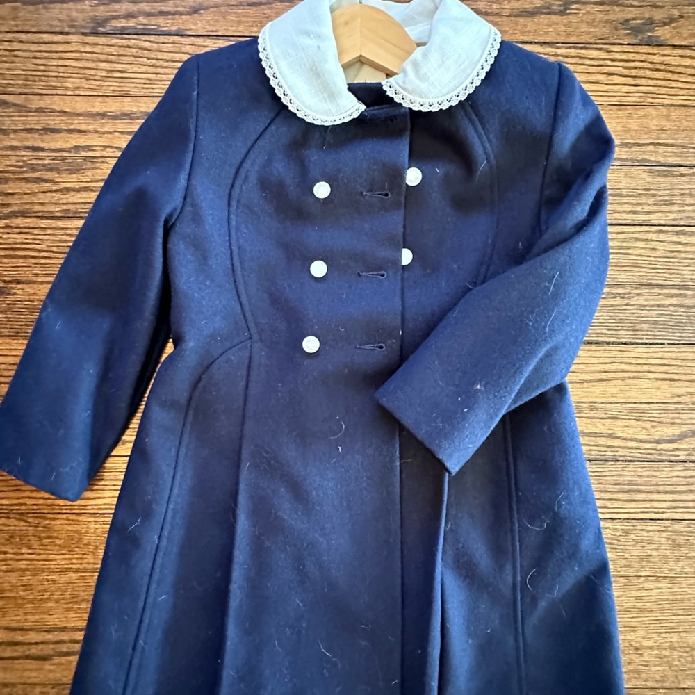 Dress coat, 4T, navy